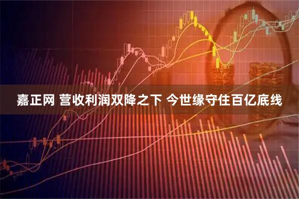 嘉正网 营收利润双降之下 今世缘守住百亿底线